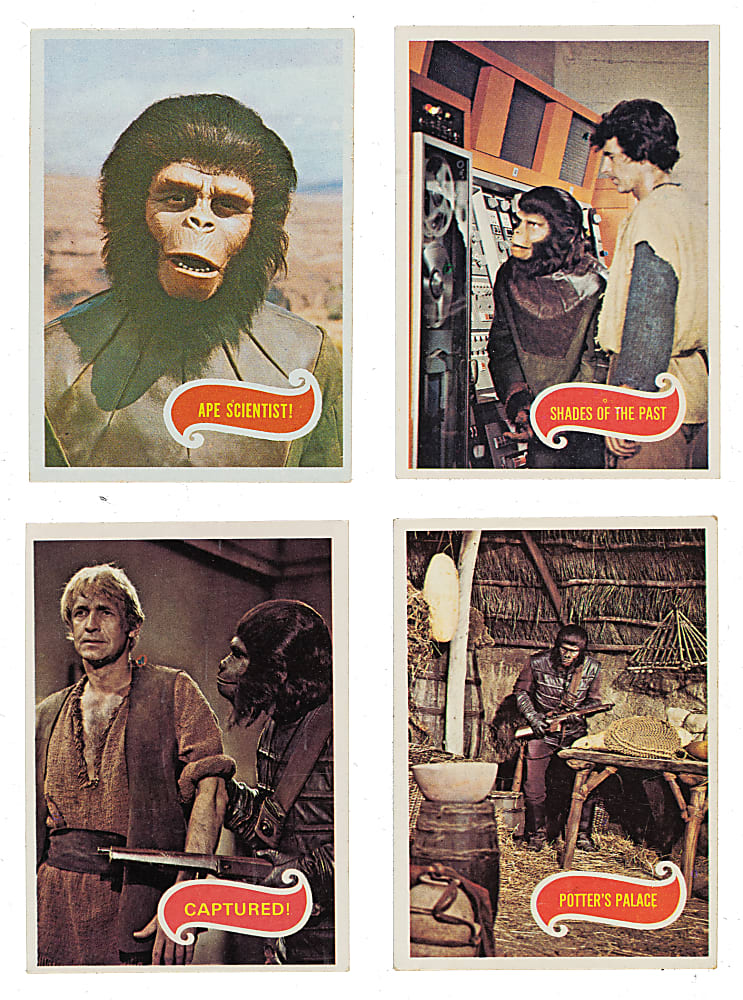 1969 and 1975 Topps "Planet of the Apes" Complete and Partial Set Trio Plus Duplicates (273 Cards)