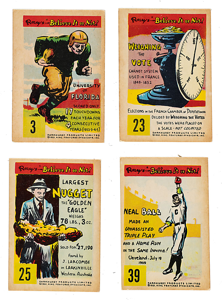 1953 Quaker Oats "Ripley's Believe It or Not" Complete Set (50)
