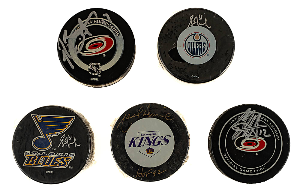 Hall of Famers and Stars Signed Hockey Puck Collection (50)
