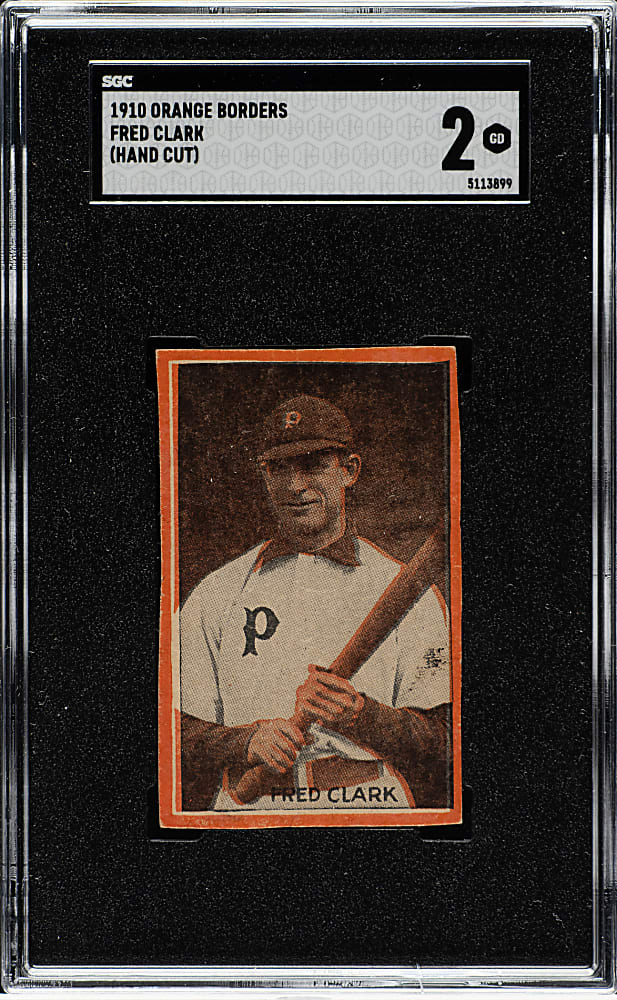1910 "Orange Borders" Fred Clarke SGC GOOD 2 - 1 of 1 - Highest Graded!