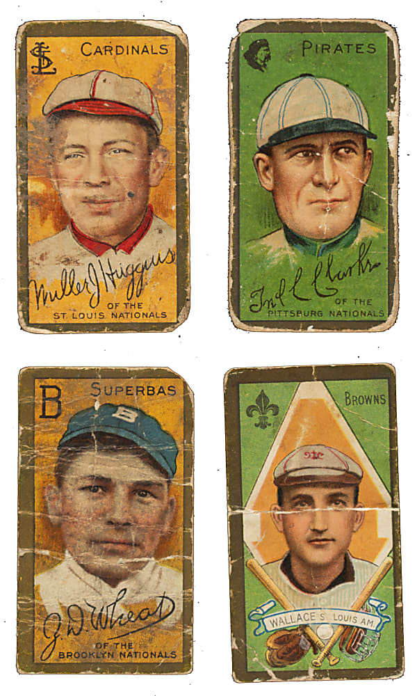 1911 T205 Gold Border Collection (32) Including Clarke, Huggins, Wallace, and Wheat