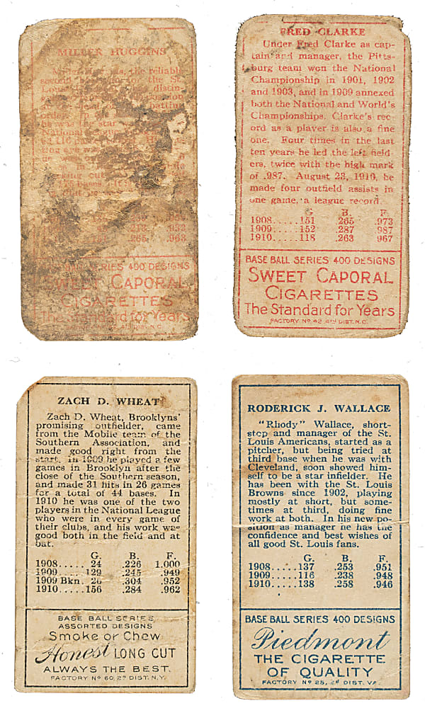 1911 T205 Gold Border Collection (32) Including Clarke, Huggins, Wallace, and Wheat