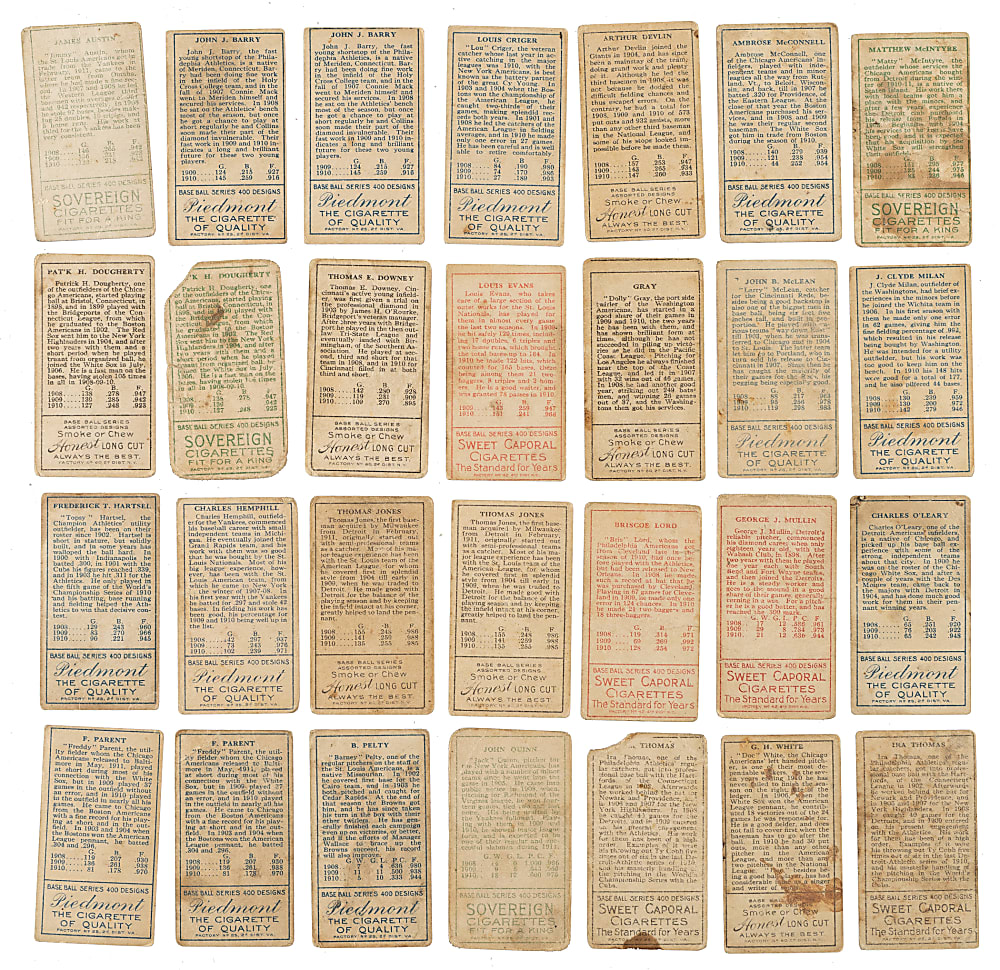 1911 T205 Gold Border Collection (32) Including Clarke, Huggins, Wallace, and Wheat