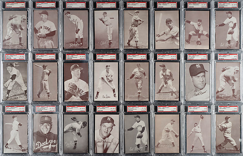 1947-1966 Exhibits PSA-Graded Collection (38) Including Duke Snider, Whitey Ford, and Yogi Berra