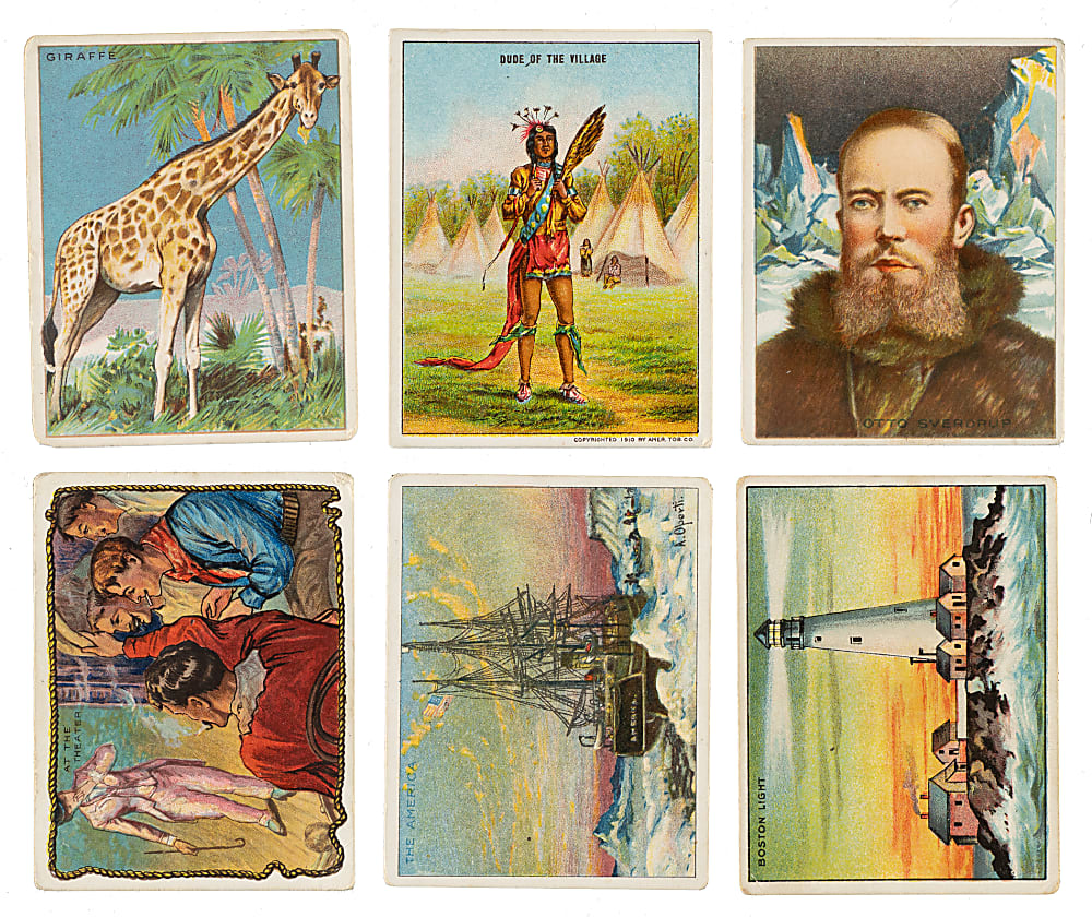 1910-Era Hassan "T" Complete and Near-Complete Set Collection (9 Sets, 313 Cards) Plus 329 Duplicates