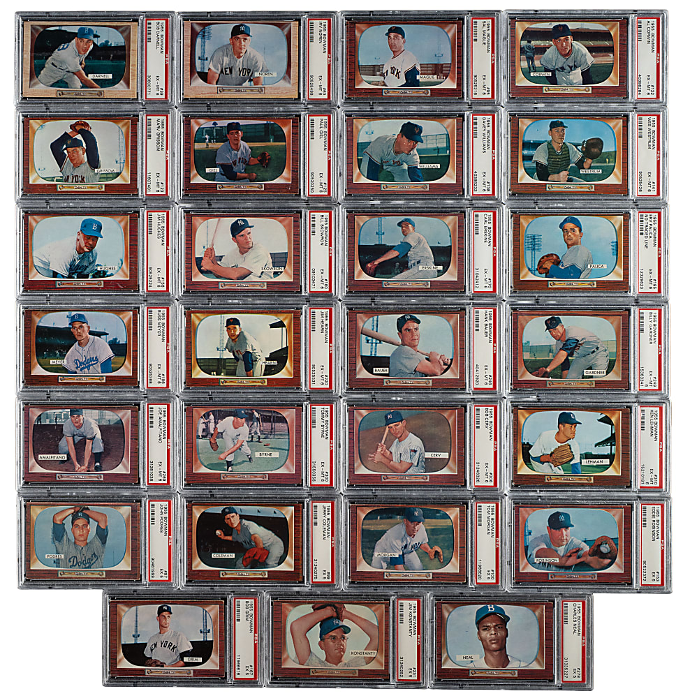 1955 Bowman PSA-Graded Collection (31)