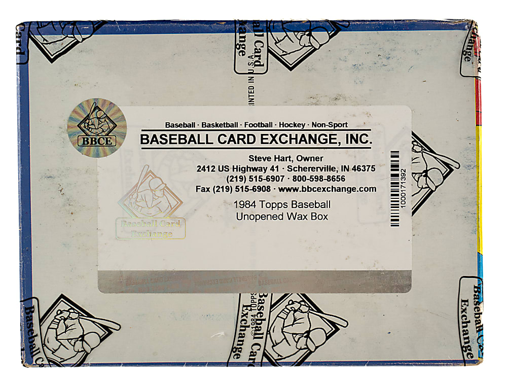 1984 Topps Unopened Wax Box (36 Packs) - BBCE