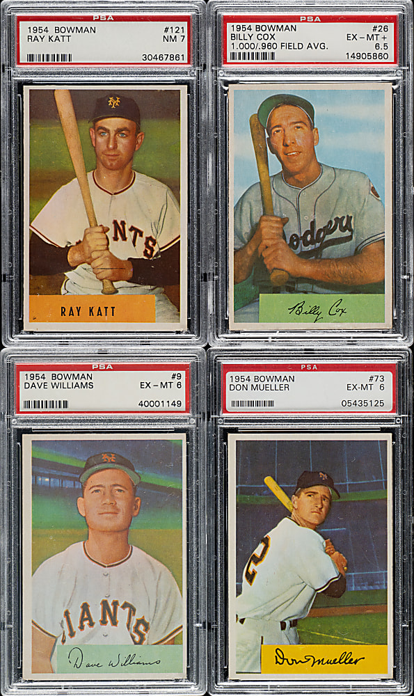 1954 Bowman PSA-Graded Collection (18)
