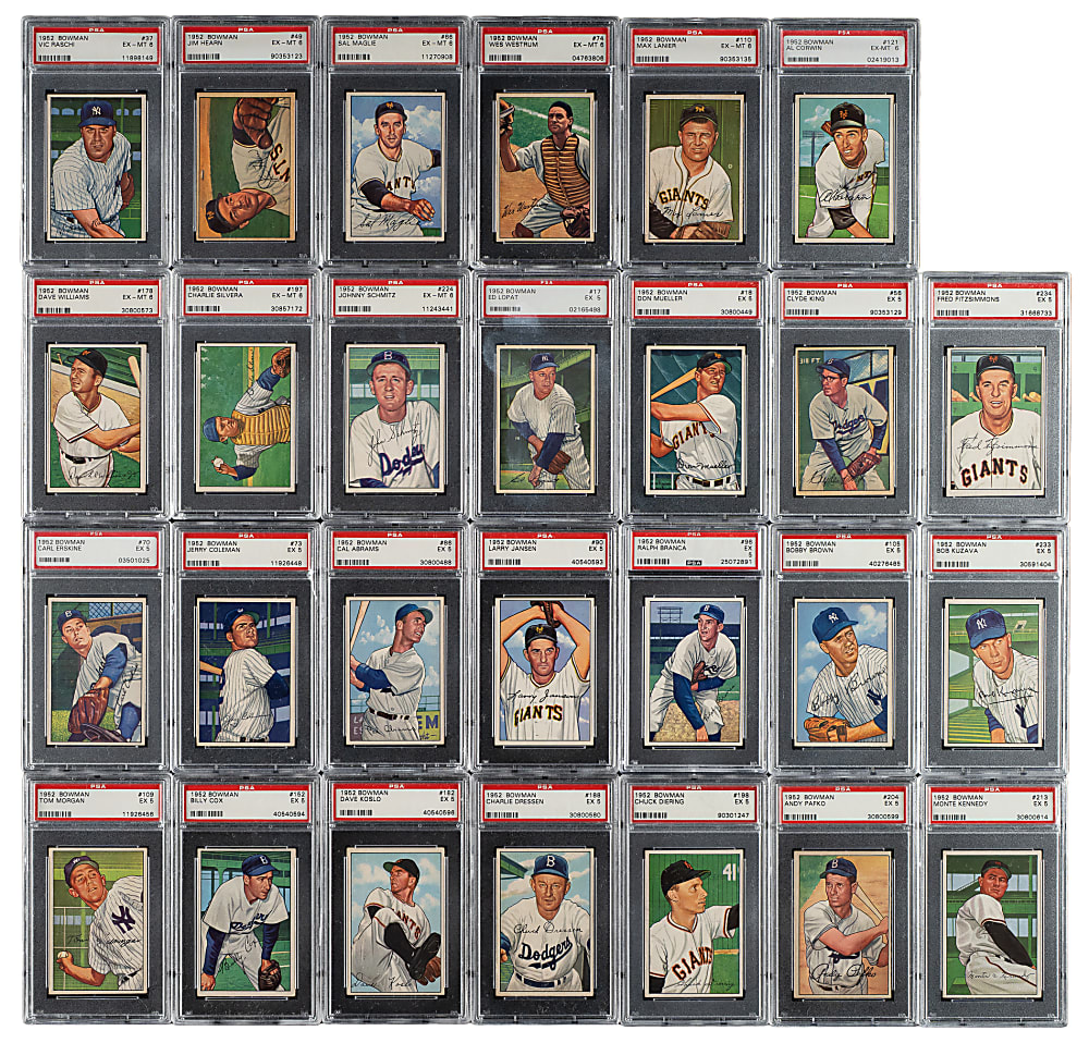 1952 Bowman PSA-Graded Collection (31)