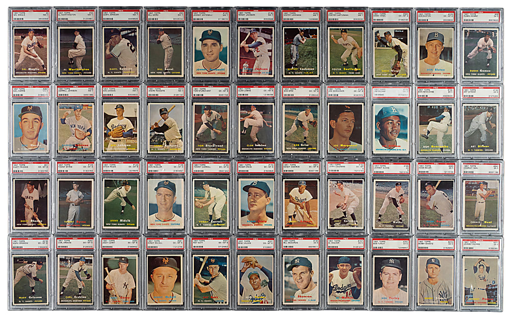 1957 Topps PSA-Graded Collection (53)