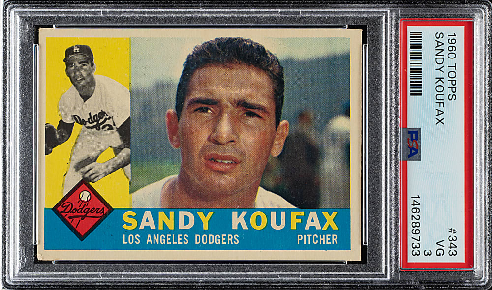 1960 Topps #343 Sandy Koufax PSA VG 3