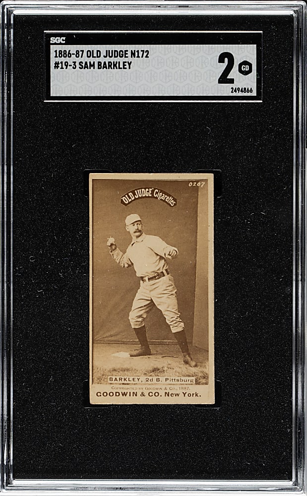 1887 N172 Old Judge Sam Barkley SGC GOOD 2
