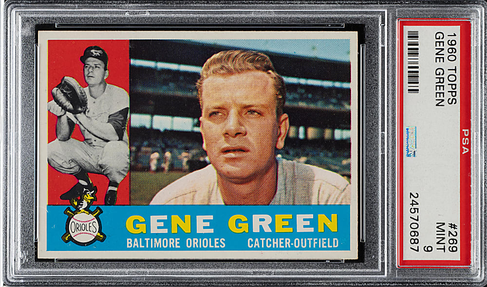 1960 Topps #269 Gene Green PSA MINT 9