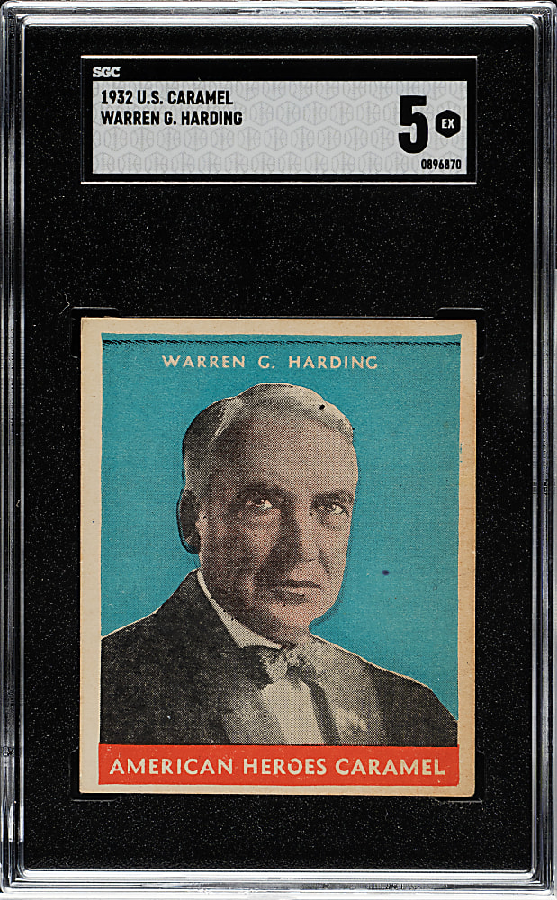 1932 R114 U.S. Caramel "Presidents" Warren G. Harding SGC EX 5