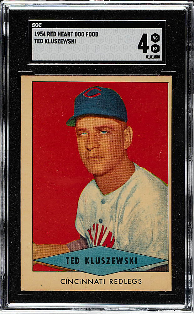 1954 Red Heart Dog Food Ted Kluszewski SGC VG/EX 4