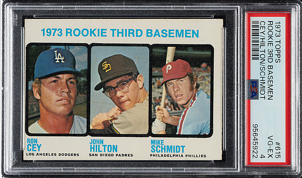 1973 Topps #615 Mike Schmidt Rookie PSA VG-EX 4