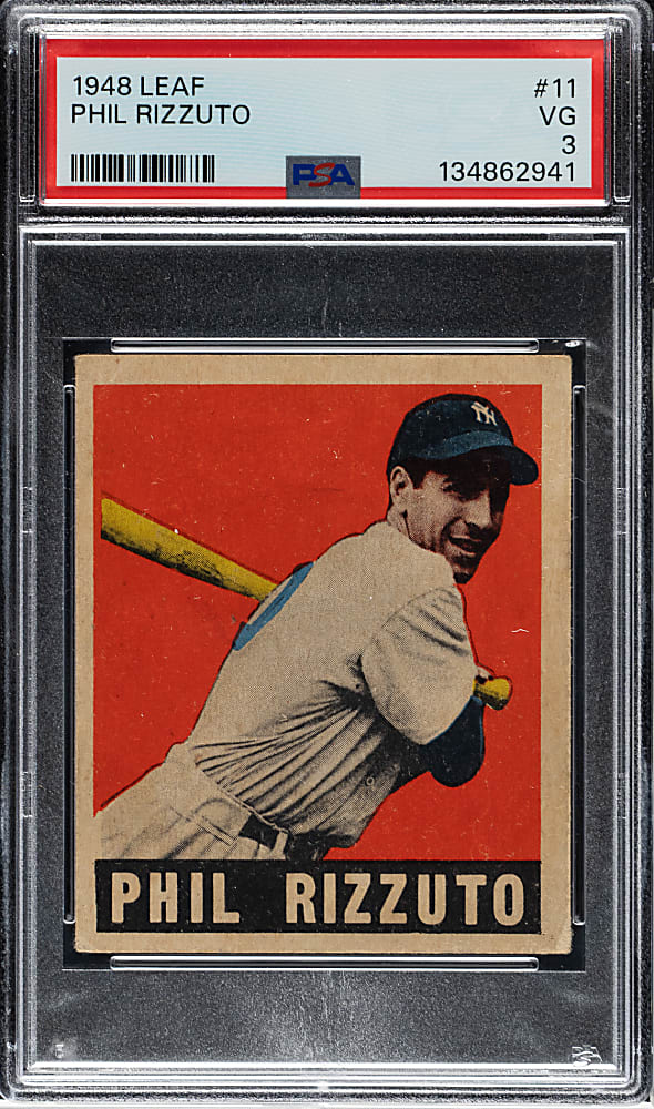 1948-1949 Leaf #11 Phil Rizzuto PSA VG 3