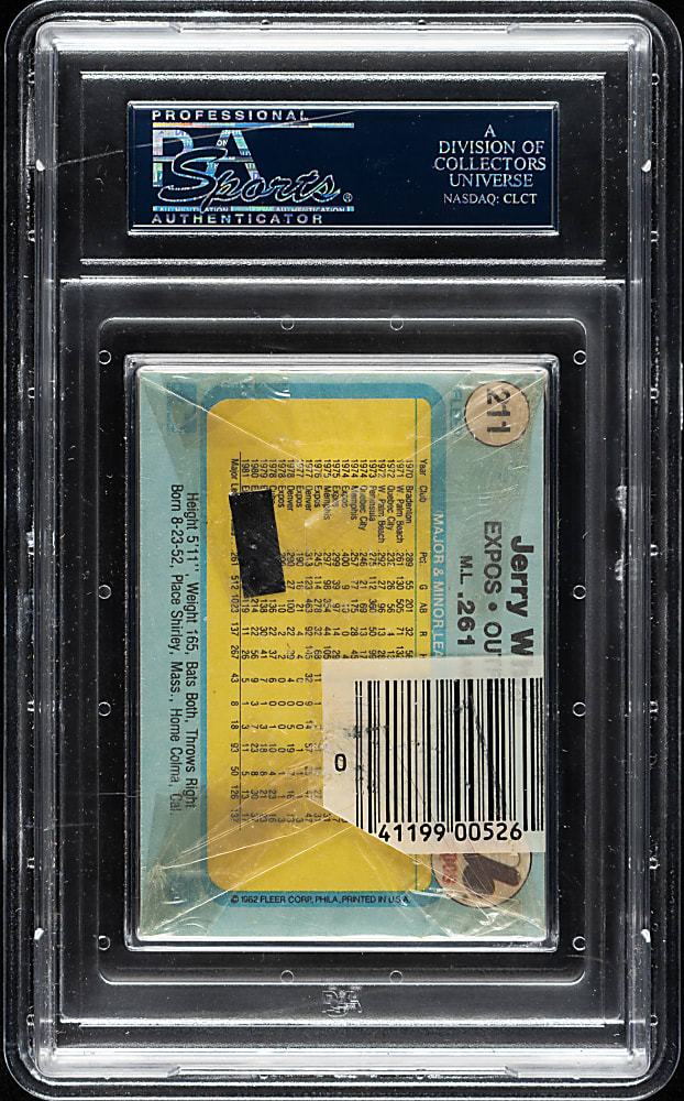 1982 Fleer Unopened Cello Pack PSA MINT 9 - Cal Ripken Jr. Rookie on Top
