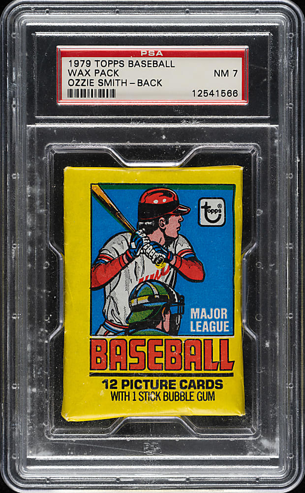 1979 Topps Unopened Wax Pack PSA NM 7 - Ozzie Smith Rookie on Back