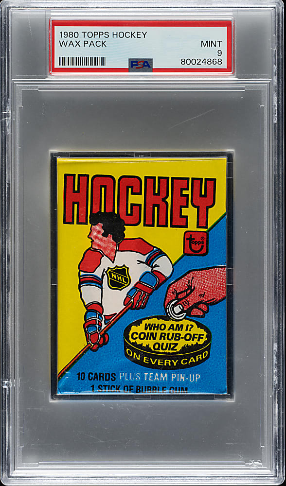 1980-1981 Topps Hockey Unopened Wax Pack PSA MINT 9