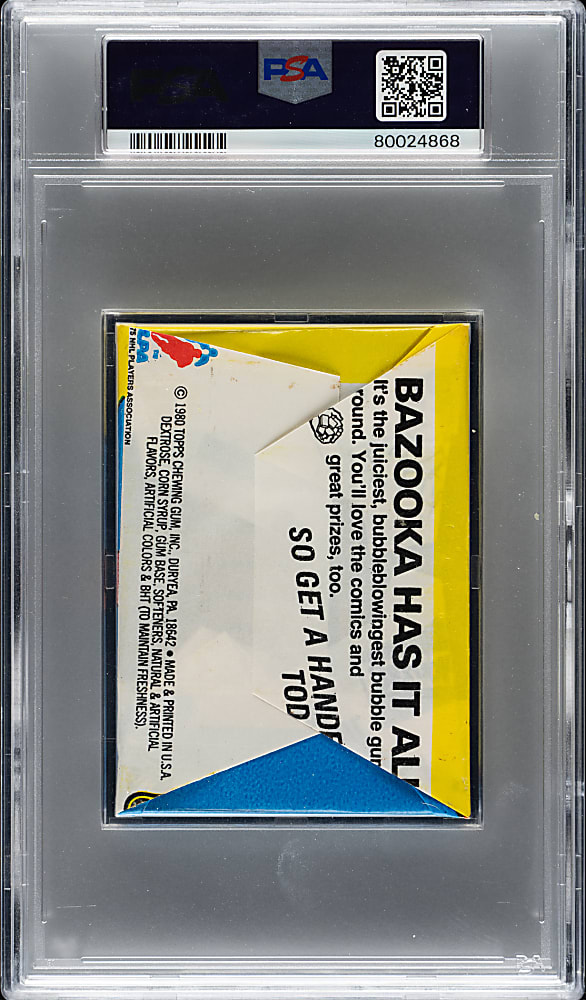1980-1981 Topps Hockey Unopened Wax Pack PSA MINT 9