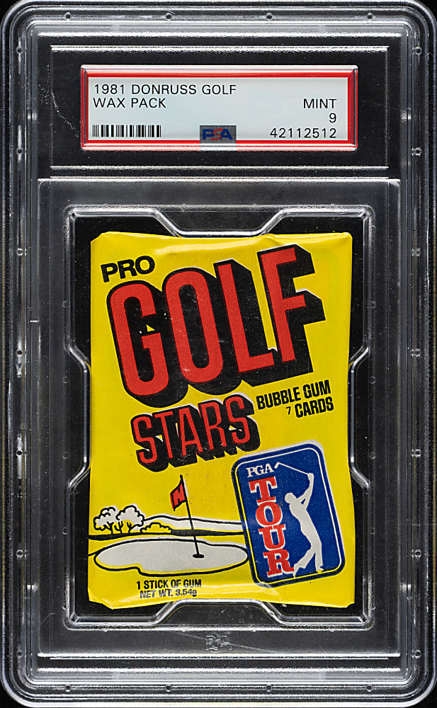 1981 Donruss Golf Unopened Wax Pack PSA MINT 9