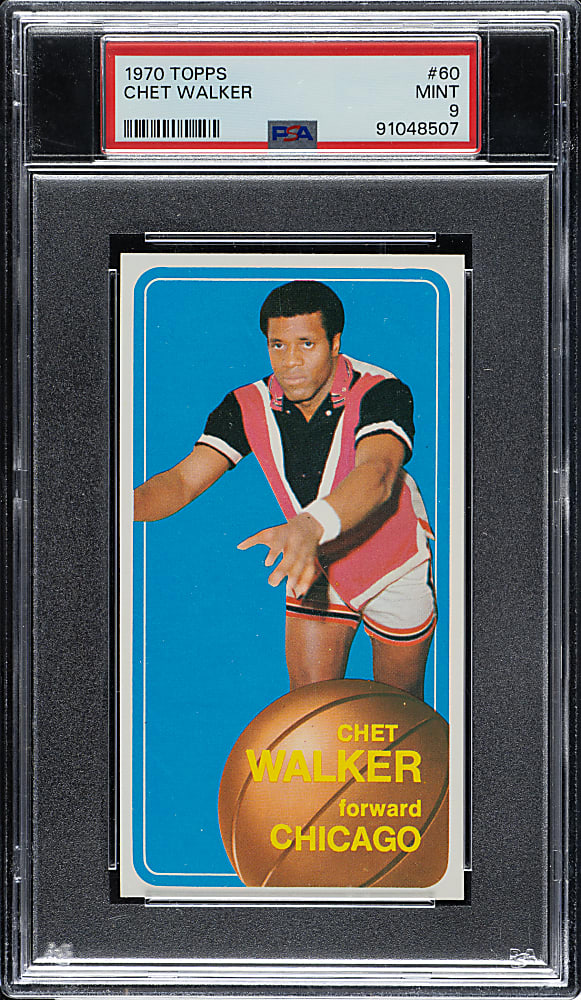 1970-1971 Topps Basketball #60 Chet Walker PSA MINT 9