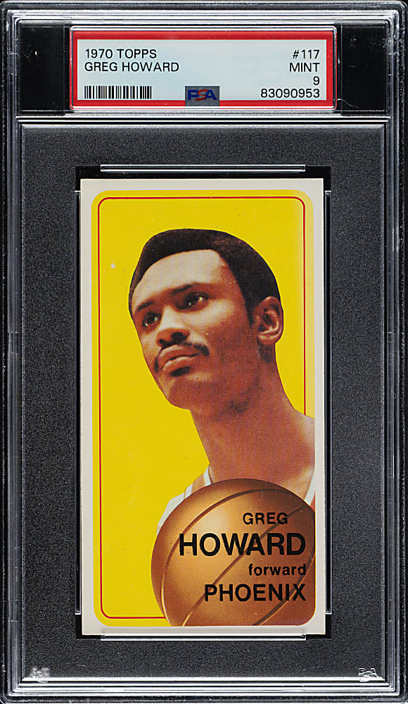 1970-1971 Topps Basketball #117 Greg Howard PSA MINT 9