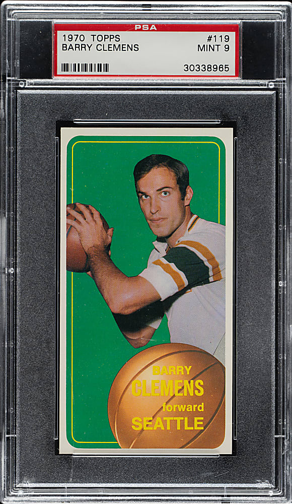 1970-1971 Topps Basketball #119 Barry Clemens PSA MINT 9