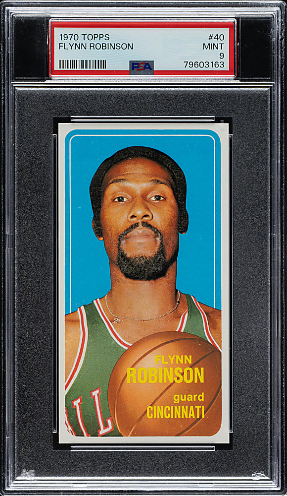 1970-1971 Topps Basketball #40 Flynn Robinson PSA MINT 9