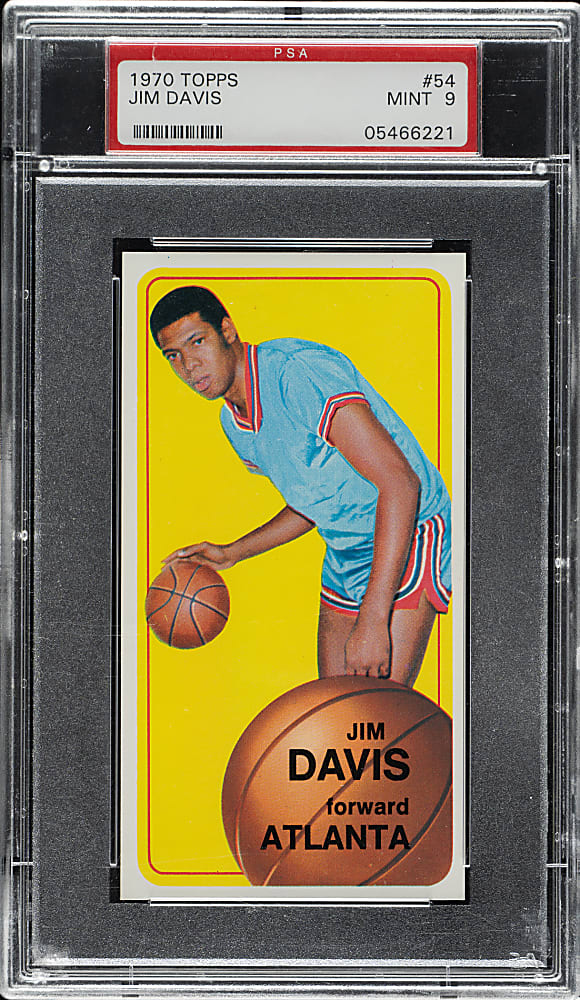 1970-1971 Topps Basketball #54 Jim Davis PSA MINT 9
