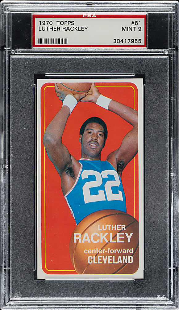 1970-1971 Topps Basketball #61 Luther Rackley PSA MINT 9