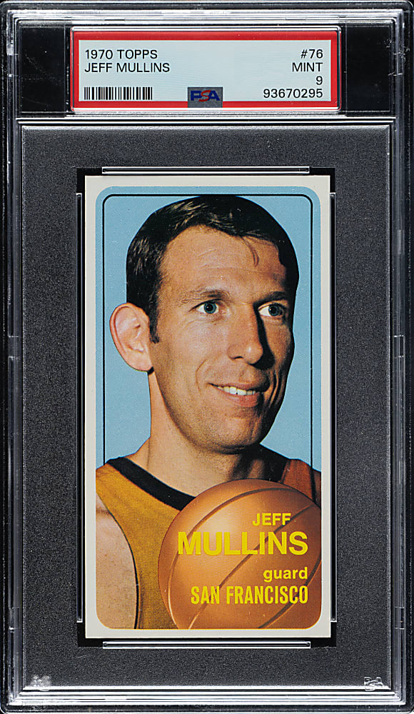 1970-1971 Topps Basketball #76 Jeff Mullins PSA MINT 9