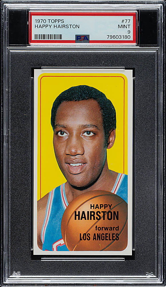 1970-1971 Topps Basketball #77 Happy Hairston PSA MINT 9