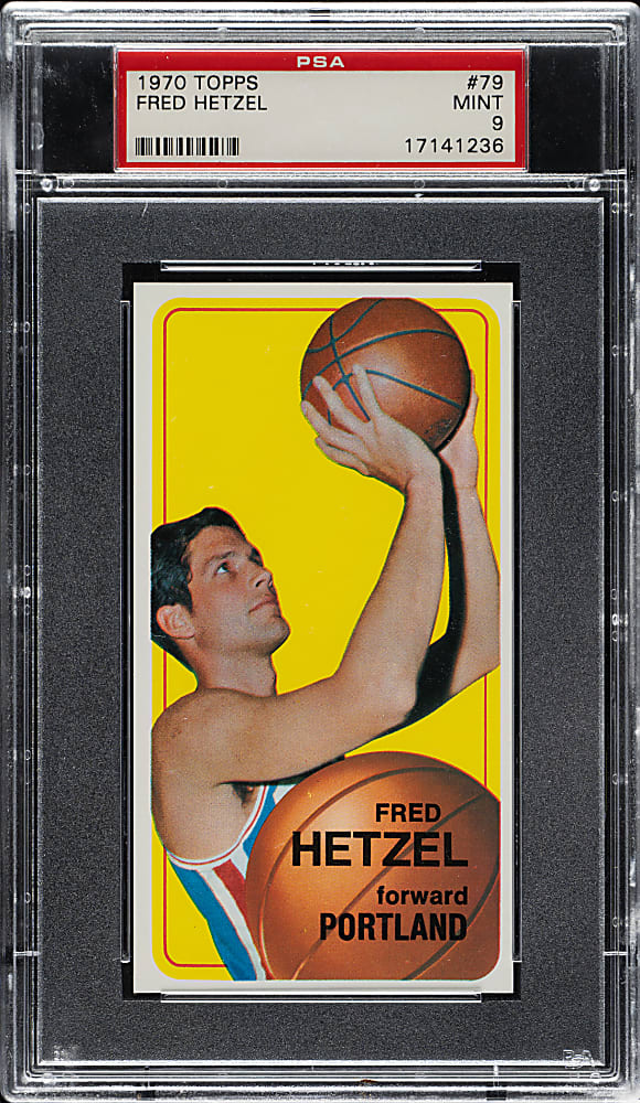 1970-1971 Topps Basketball #79 Fred Hetzel PSA MINT 9