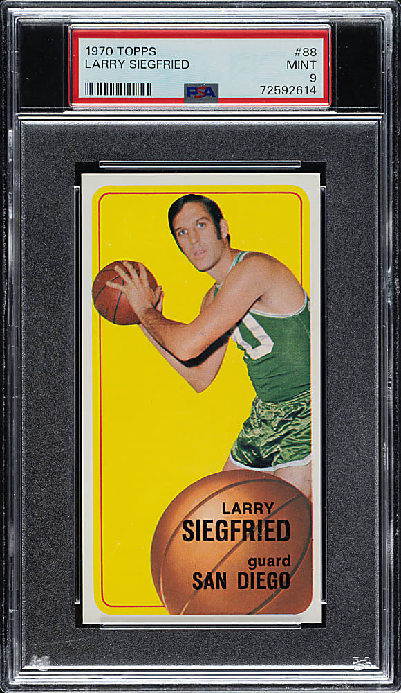 1970-1971 Topps Basketball #88 Larry Siegfried PSA MINT 9
