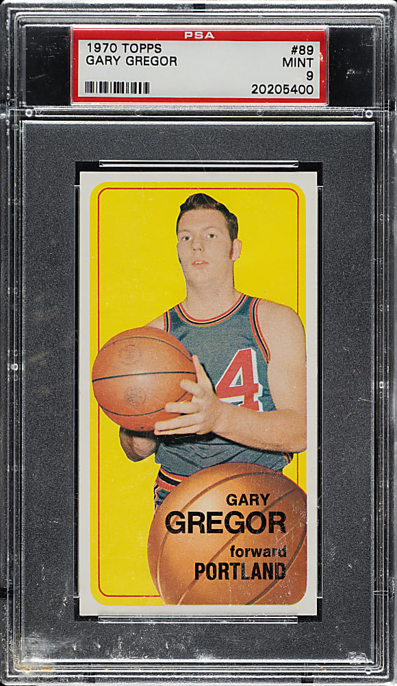 1970-1971 Topps Basketball #89 Gary Gregor PSA MINT 9