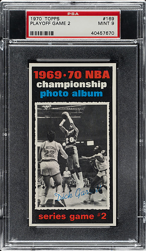 1970-1971 Topps Basketball #169 Playoff Game #2 PSA MINT 9