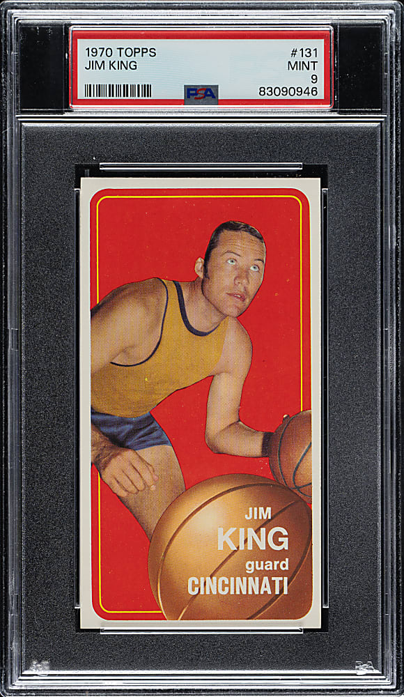 1970-1971 Topps Basketball #131 Jim King PSA MINT 9