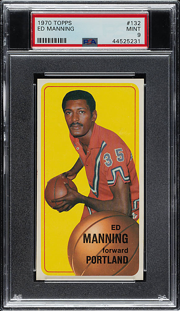 1970-1971 Topps Basketball #132 Ed Manning Rookie PSA MINT 9