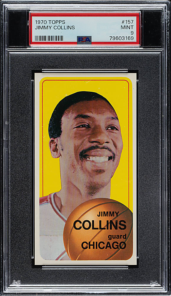 1970-1971 Topps Basketball #157 Jimmy Collins Rookie PSA MINT 9