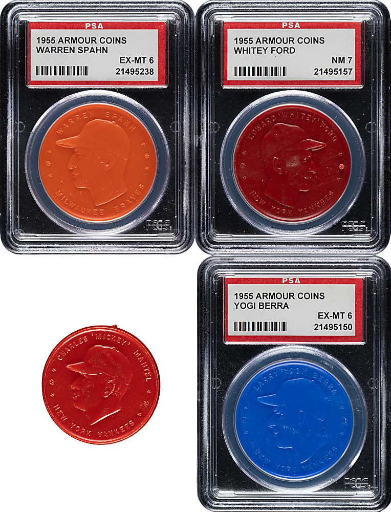 1955 Armour Coins Complete Set (24) Including Six PSA-Graded Coins