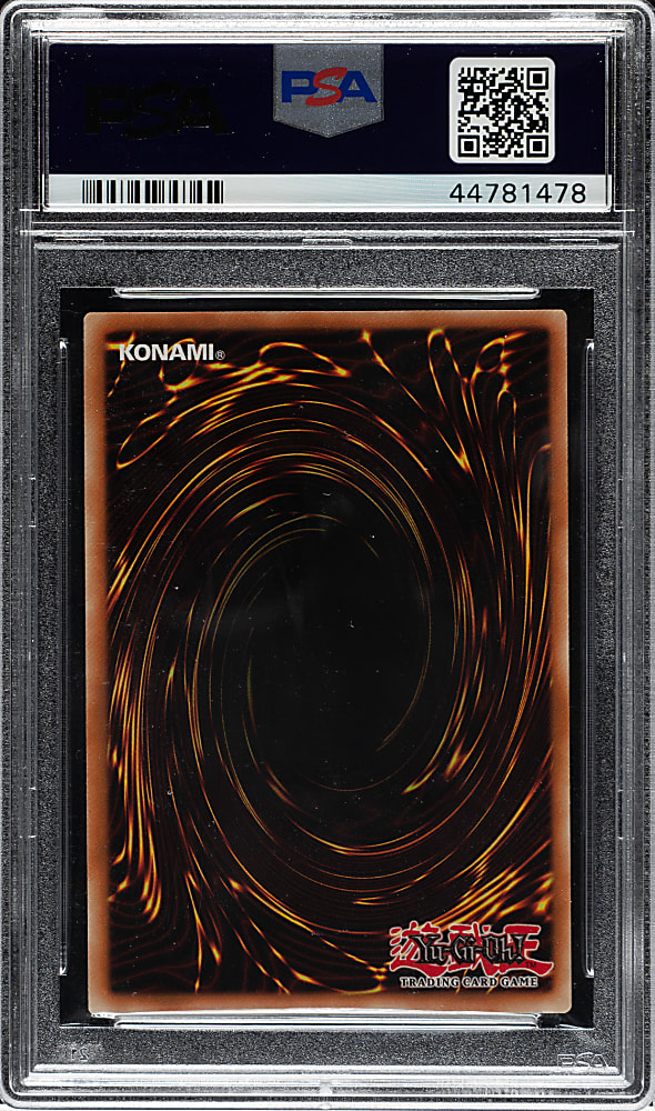 2002 Yu-Gi-Oh! Metal Raiders #057 Tribute To The Doomed Super Rare Holographic PSA MINT 9