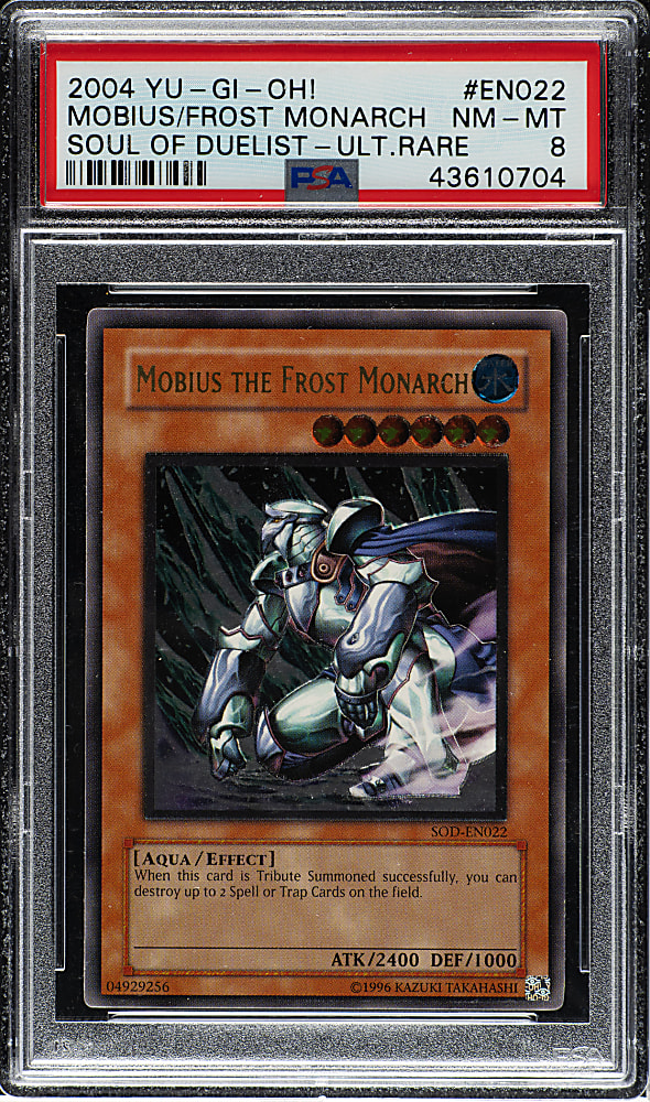 2004 Yu-Gi-Oh! Soul of The Duelist #EN022 Mobius The Frost Monarch Ultimate Rare PSA NM-MT 8