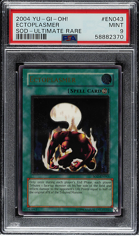 2004 Yu-Gi-Oh! Soul of The Duelist #EN043 Ectoplasmer Ultimate Rare PSA MINT 9