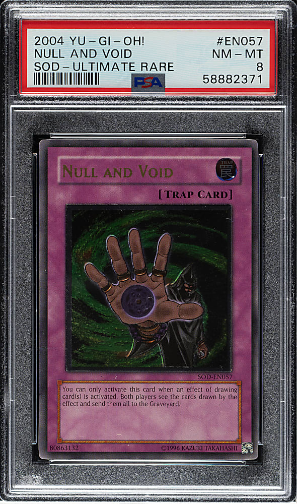 2004 Yu-Gi-Oh! Soul of The Duelist #EN057 Null and Void Ultimate Rare PSA NM-MT 8