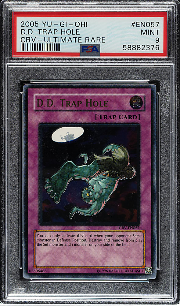 2005 Yu-Gi-Oh! Cybernetic Revolution #EN057 D.D. Trap Hole Ultimate Rare PSA MINT 9