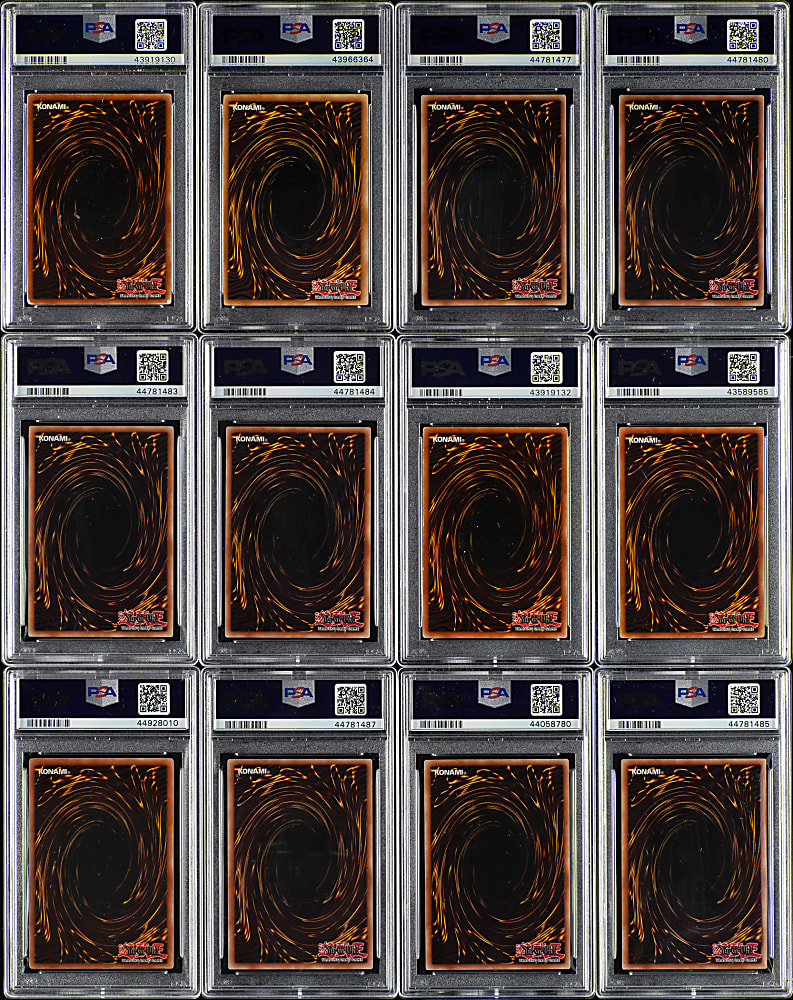 2002 Yu-Gi-Oh! PSA-Graded Collection (12)