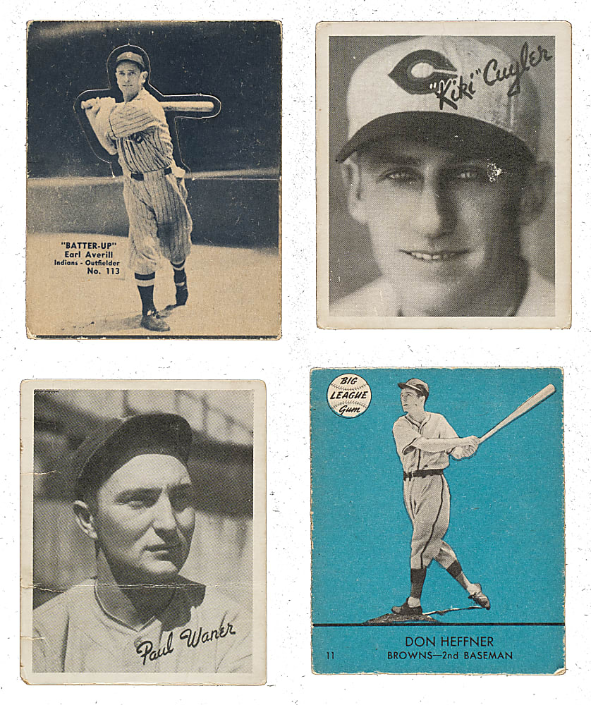 1934 to 1941 Goudey and Batter-Up Collection (27) Including Paul Waner, Rick Ferrell, Kiki Cuyler, and Earl Averill