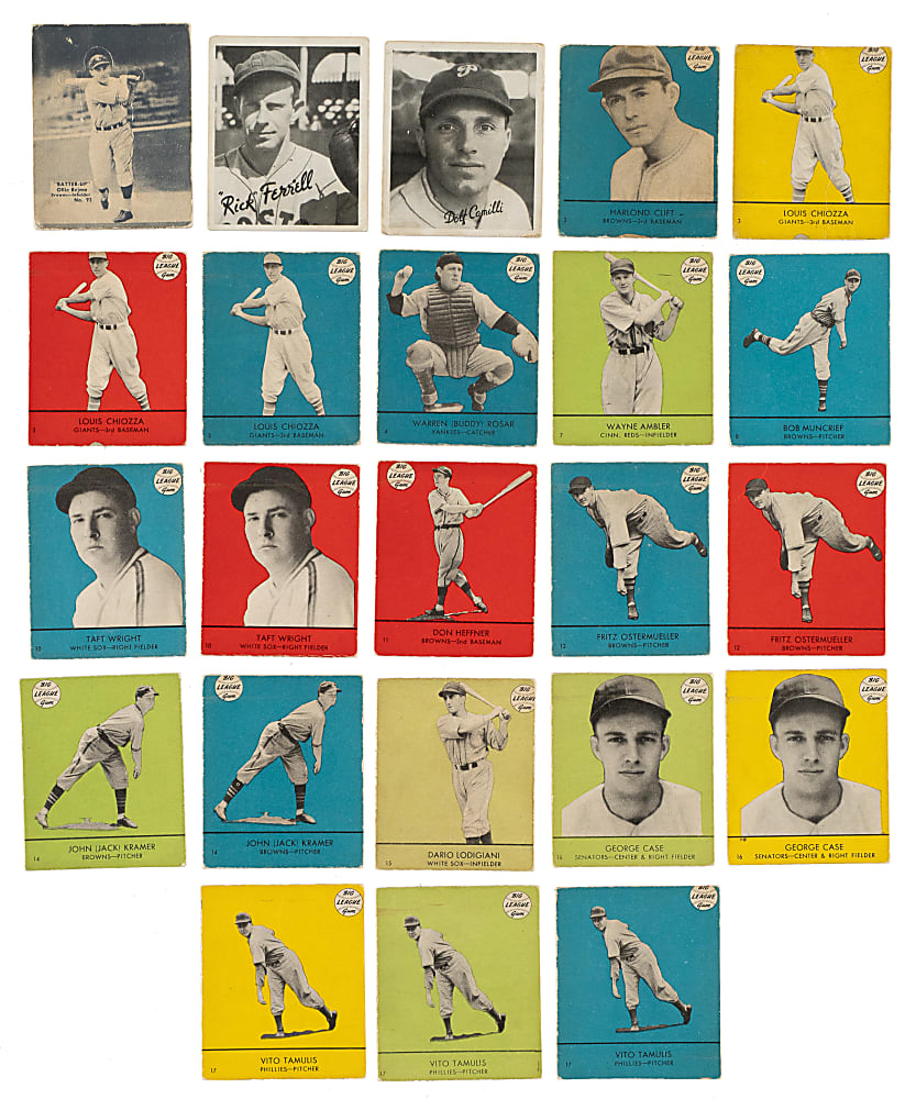 1934 to 1941 Goudey and Batter-Up Collection (27) Including Paul Waner, Rick Ferrell, Kiki Cuyler, and Earl Averill
